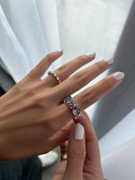 عرض الصورة في المعرض، Multi Colored Sapphire Pear Ring - HIBA JABER