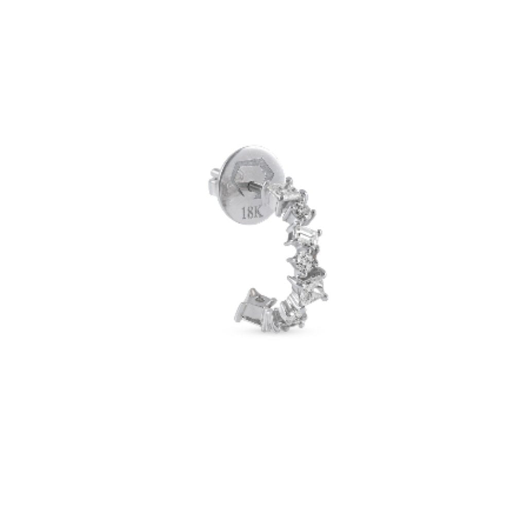 Multi Shape Diamond Earring (Single piece) - HIBA JABER
