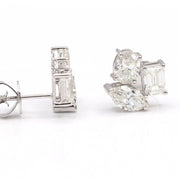 Multi Shape Diamond Earrings / 2.4cts - HIBA JABER