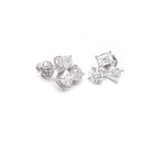 Load image into Gallery viewer, Multi Shape Trio Diamond and Emerald Earrings Set - HIBA JABER
