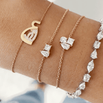 Load image into Gallery viewer, Multi Shaped Diamond Bracelet - HIBA JABER

