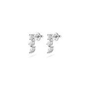 Multi Shaped Vertical Diamond Earrings - Matching Set - HIBA JABER