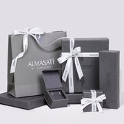 Multi Shaped Vertical Diamond Earrings | Miss - match set - HIBA JABER