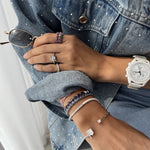 Load image into Gallery viewer, Odd One Out Bracelet 2.0 | Blue Sapphires - HIBA JABER
