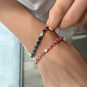 Odd One Out Bracelet 2.0 | Blue Sapphires - HIBA JABER