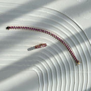 Odd One Out Bracelet 2.0 | Oval Pink Sapphires - HIBA JABER