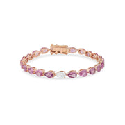 Odd One Out Bracelet 2.0 | Pink Sapphires - HIBA JABER