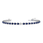 تحميل الصورة في عارض المعرض, Odd One Out Bracelet | Blue Sapphires - HIBA JABER
