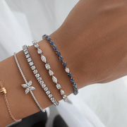 Odd One Out Bracelet | Blue Sapphires - HIBA JABER