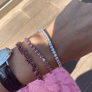 Odd One Out Bracelet | Pink Sapphires - HIBA JABER