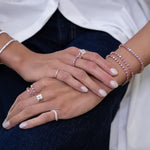 Load image into Gallery viewer, Odd One Out Bracelet | Pink Sapphires - HIBA JABER
