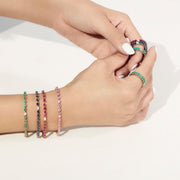 Odd One Out Bracelet | Red Rubies - HIBA JABER