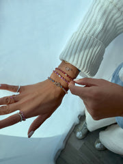 Odd One Out Bracelet | Red Rubies - HIBA JABER