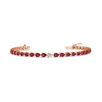 Load image into Gallery viewer, Odd One Out Bracelet | Red Rubies - HIBA JABER

