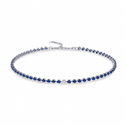Odd One Out Choker | Blue Sapphires - HIBA JABER