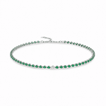 Load image into Gallery viewer, Odd One - Out Choker | Green Emeralds - HIBA JABER