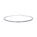 تحميل الصورة في عارض المعرض, Odd One Out Choker - Tanzanite &amp; Green Emerald - HIBA JABER
