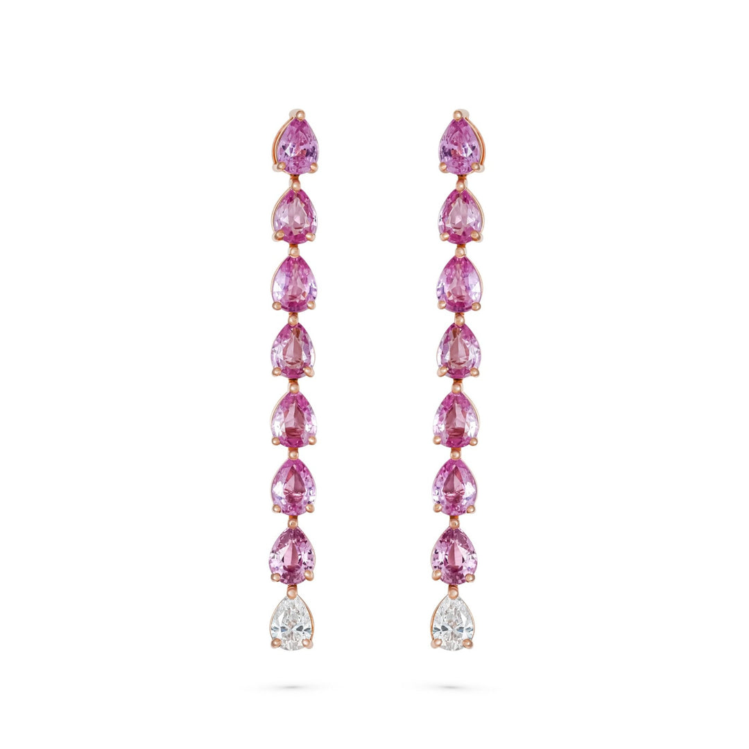 Odd One - Out Earring | 7 Pink Sapphires - HIBA JABER