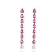 Odd One - Out Earring | 7 Pink Sapphires - HIBA JABER