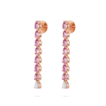 Load image into Gallery viewer, Odd One - Out Earring | 7 Pink Sapphires - HIBA JABER
