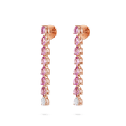 Odd One - Out Earring | 7 Pink Sapphires - HIBA JABER