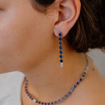 تحميل الصورة في عارض المعرض, Odd One - Out Earrings 2.0 | Blue Sapphires - HIBA JABER
