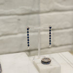 تحميل الصورة في عارض المعرض, Odd One - Out Earrings 2.0 | Blue Sapphires - HIBA JABER
