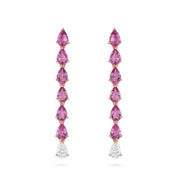 Odd One - Out Earrings 2.0 | Pink Sapphires - HIBA JABER