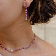 Odd One - Out Earrings 2.0 | Pink Sapphires - HIBA JABER