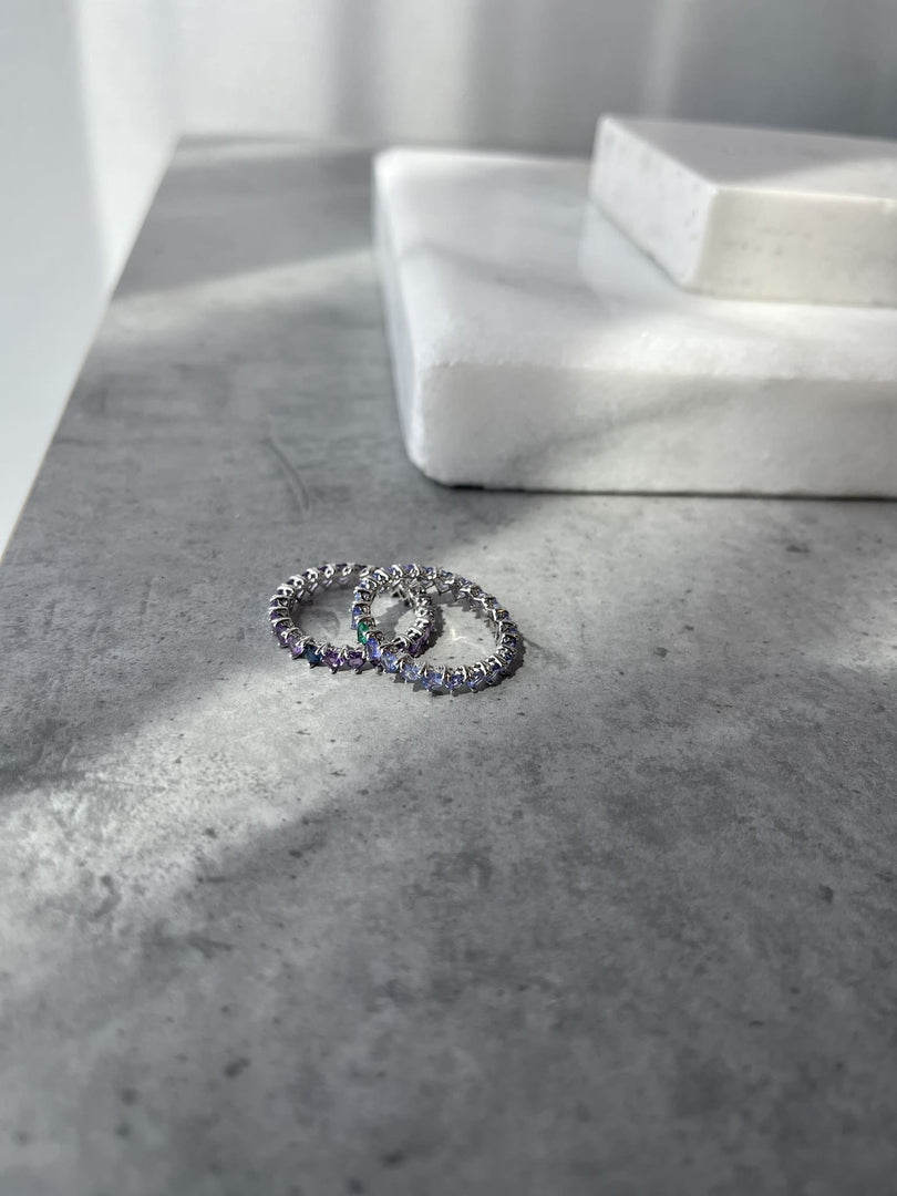 Odd One Out Heart Ring / Blue Tanzanite - HIBA JABER