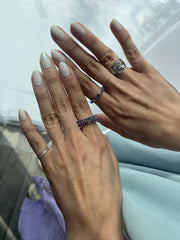 Odd One Out Heart Ring / Blue Tanzanite - HIBA JABER