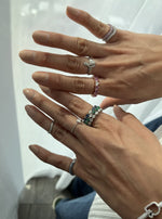 Load image into Gallery viewer, Odd One Out Heart Ring | Pink Sapphires - 4X4 - HIBA JABER