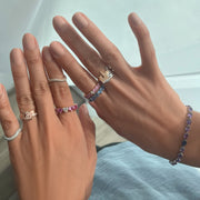 Odd One Out Heart Ring | Pink Sapphires - HIBA JABER