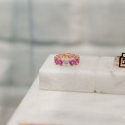 Odd One Out Heart Ring | Pink Sapphires - HIBA JABER