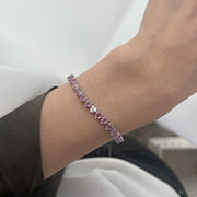 Odd One Out Hearts Bracelet | Pink Sapphires - Small - HIBA JABER