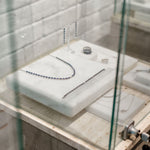 Load image into Gallery viewer, Odd One - Out Necklace 2.0 | Blue Sapphires - HIBA JABER
