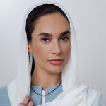 Load image into Gallery viewer, Odd One - Out Necklace 2.0 | Blue Sapphires - HIBA JABER
