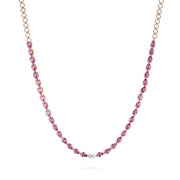 Odd One - Out Necklace 2.0 | Pink Sapphires - HIBA JABER