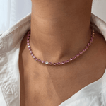 تحميل الصورة في عارض المعرض, Odd One - Out Necklace 2.0 | Pink Sapphires - HIBA JABER
