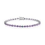 Load image into Gallery viewer, Odd One Out Pear - Purple Amethyst Bracelet - HIBA JABER
