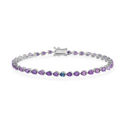Odd One Out Pear - Purple Amethyst Bracelet - HIBA JABER