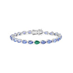 Load image into Gallery viewer, Odd One Out Pear - Purple Amethyst Bracelet - HIBA JABER
