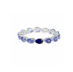 Load image into Gallery viewer, Odd One Out Ring | Blue Tanzanite Pears with Blue Sapphire - HIBA JABER