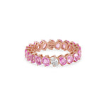Load image into Gallery viewer, Odd One Out Slanted Oval Ring / Red Rubies - HIBA JABER
