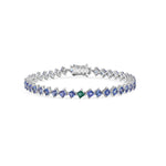 Load image into Gallery viewer, Odd One Out Slanted Princess - Purple Amethyst Bracelet - HIBA JABER
