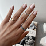تحميل الصورة في عارض المعرض, Odd One Out Slanted Princess Ring/ Blue Tanzanite - HIBA JABER
