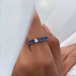 Load image into Gallery viewer, Odd One Out - Two Shapes - Blue Sapphires - HIBA JABER

