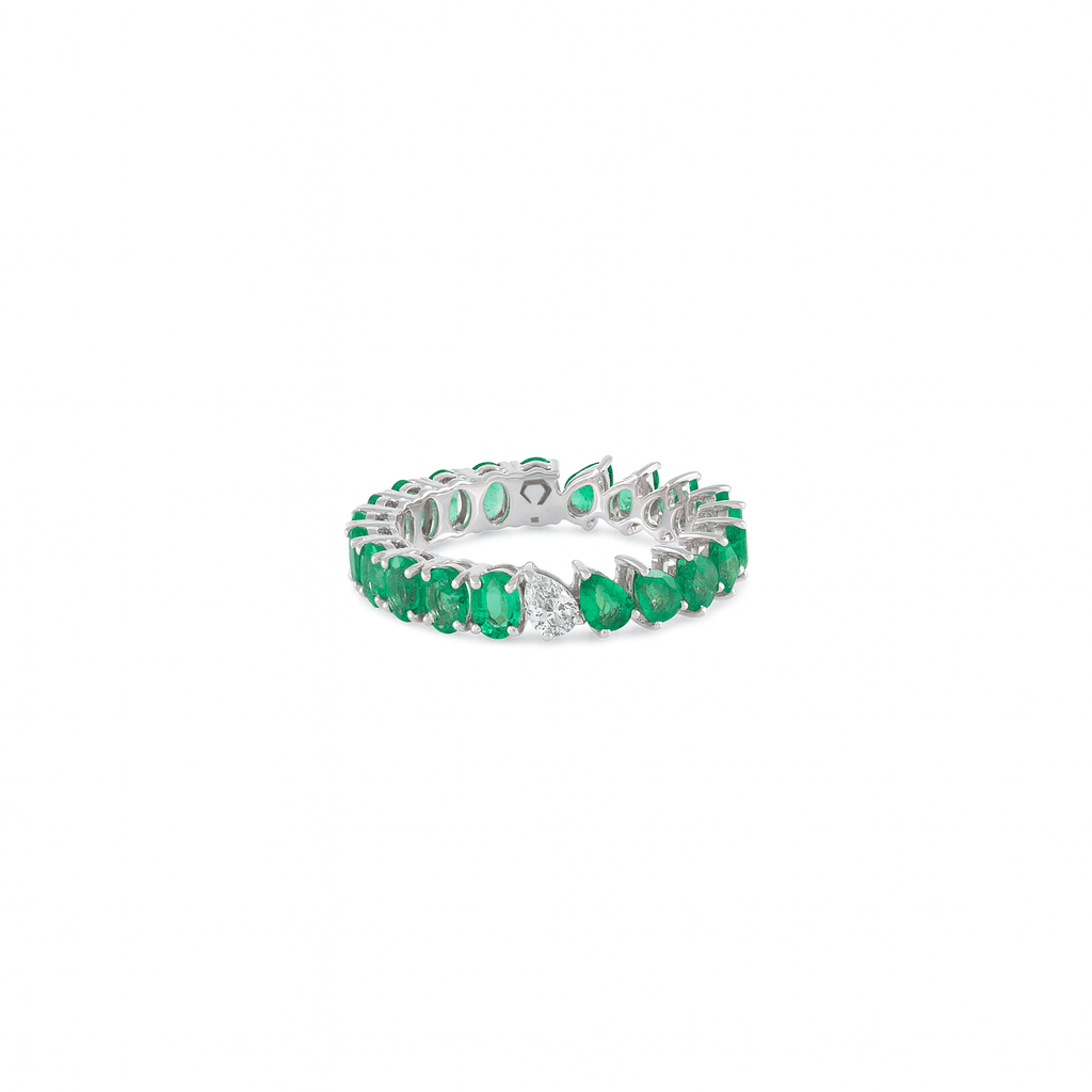 Odd One Out - Two Shapes - Green Emeralds - HIBA JABER