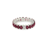 Load image into Gallery viewer, Odd One Out - Two Shapes - Red Rubies - HIBA JABER
