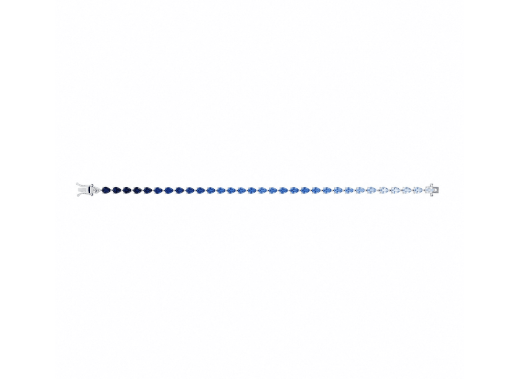 Ombre Pear Sapphire Bracelet - Small - HIBA JABER
